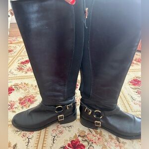 Black riding boots